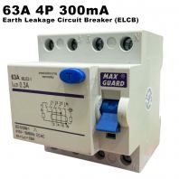 MAXGUARD 63A 4P ELCB / RCCB 300MA 415V