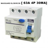 MAXGUARD ELCB / RCCB 63A 4P 30MA
