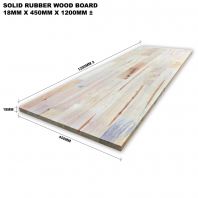 SOLID RUBBER WOOD BOARD 18MM X 450MM X 1200MM ��