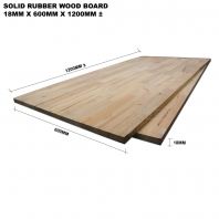 SOLID RUBBER WOOD BOARD 18MM X 600MM X 1200MM ��