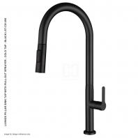 LIVINOX Pillar Sink Tap with Pull Out Sprayer Cold Tap Black LST C01 BK