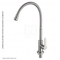 LIVINOX PILLAR SINK TAP WITH FLEXI SPOUT LST-MA101F