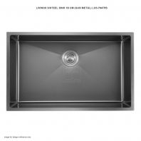 LIVINOX S/STEEL SINK 1B UM GUN METAL LUS-7647PB