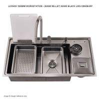 LIVINOX 1000MM WORKSTATION NANO MILLET NANO BLACK LWS-10053B-WF