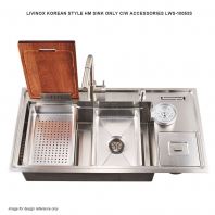 LIVINOX KOREAN STYLE HM SINK ONLY C/W ACCESSORIES LWS-10053S