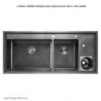LIVINOX KOREAN SINK NANO BLACK ONLY LWS-12053B 1200MM