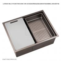 LIVINOX MULTI FUNCTION SINK C/W ACCESSORIES 600 X 470 X 230MM LWS-6047VB