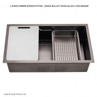 LIVINOX WORKSTATION NANO MILLET NANO BLACK LWS-8045GM 800MM