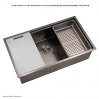 LIVINOX MULTI FUNCTION SINK C/W ACCESSORIES 820 X 470 X 230MM LWS-8247VB