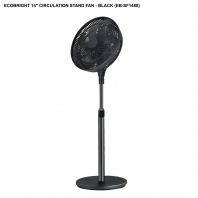 ECOBRIGHT 14" CIRCULATION STAND FAN BLACK EB-SF1488