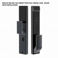 AEGLOC AEG-SDL-T50 SMART PUSH PULL DIGITAL LOCK - BLACK (WITH INSTALLATION)