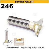 ARDEN DRAWER PULL BIT 1/2"x1-1/8" #246 (RB-A1511198)