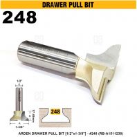 ARDEN DRAWER PULL BIT 1/2"x1-3/8" #248 (RB-A1511238)