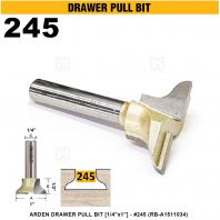 ARDEN DRAWER PULL BIT 1/4"x1" #245 (RB-A1511034)