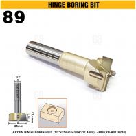 ARDEN HINGE BORING BIT 1/2"x25mm x 43/64"(17.4mm) #89 (RB-A0116288)