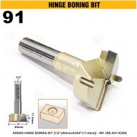 ARDEN HINGE BORING BIT 1/2"x40mmx43/64"(17.4mm) #91 (RB-A0116358)