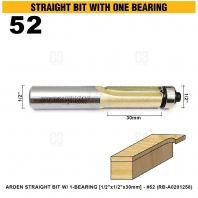 ARDEN STRAIGHT BIT W/ 1-BEARING 1/2"x1/2"x30mm #52 (RB-A0201258)