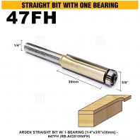 ARDEN STRAIGHT BIT W/ 1-BEARING 1/4"x3/8"x30mm #47FH (RB-A0201054FH)