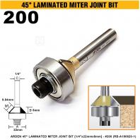 ARDEN 45�� LAMINATED MITER JOINT BIT 1/4"x22mmx8mm #200 (RB-A180620-1)