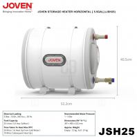 JOVEN STORAGE HEATER HORIZONTAL 5.5GAL JSH25