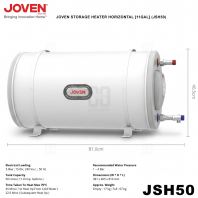 JOVEN STORAGE HEATER HORIZONTAL 11GAL JSH50