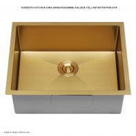 SORENTO KITCHEN SINK GOLDEN YELLOW SRTKS7030-GY (600x470x230MM)