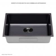 SORENTO KITCHEN SINK 750 X 440 X 230MM(BLACK) SRTKS2429-BL