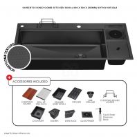SORENTO HONEYCOMB KITCHEN SINK SRTKS1035-BL (1000 X 500 X 255mm)