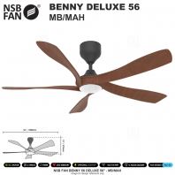 NSB FAN BENNY DELUXE 56" MB/MAH