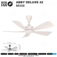 NSB FAN ABBY DELUXE 42" BEIGE