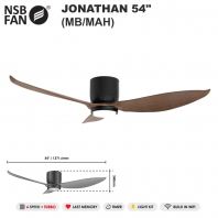 NSB JONATHAN CEILING FAN DC 3C LED WIFI 54 MB-MAH