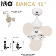 NSB FAN BIANCA 15" WHITE