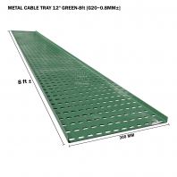 METAL CABLE TRAY 12" GREEN 8ft G20 0.8MM��