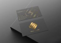 Premium Business card with Digital Hot Stamping