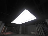 Minimalist Lighting in Private Car Garage
