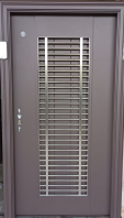 JEB 4x7 Stainless Steel Pipe Grille Single Layer QSL2-7/304E Dusty Brown