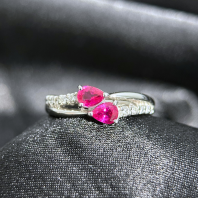 Ruby Ring with Diamonds
