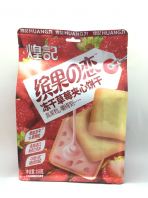 HuangJi Sandwich Cookie (Strawberry)�͊���ı���(��ݮ)150g/pkt