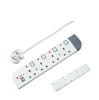 Trailing Socket 2 USB + 1 Type C