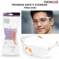 PROWESS SAFETY EYEWEAR | PROTECTIVE SAFETY GLASSES | LIGHTWEIGHT IMPACT-RESISTANT EYE PROTECTION ( PW50-4168C )