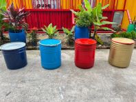 Used Metal Drum ������Ͱ  50L ��Open Top �ڸǿ���Ͱ