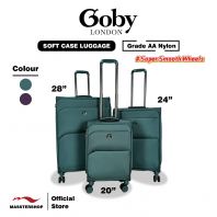 GOBY Soft Case Luggage / Suitcase (Grade AA Nylon) Super Smooth Four Wheel 360 Degree Luggage MD278