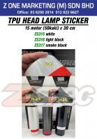 tpu head lamp sticker