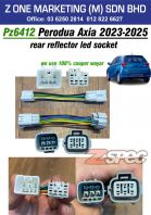 pz6412 perodua axia 23-25 rear reflector led socket