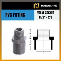 PVC FITTING VALVE SOCKET [1/2'' - 2'']
