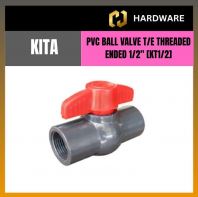 KITA PVC BALL VALVE T/E THREADED ENDED 1/2" [KT12]