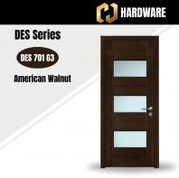 DES Series are doors that conveys a fresh and simple look for designing modern interiors DES 701 G3 American Walnut