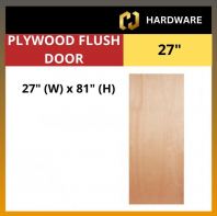 PLYWOOD FLUSH DOOR - W 27'' x H 81"