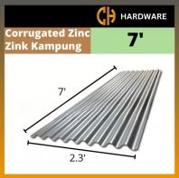 CORRUGATED ZINC 7' / ZINK KAMPUNG 7'
