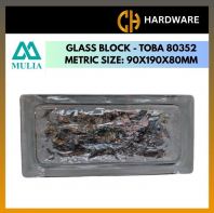 GLASS BLOCK 80352 (TOBA) - 90mm x 190mm x 80mm
